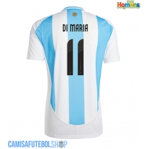 Camisa de time de futebol Argentina Angel Di Maria #11 Replicas 1º Equipamento Copa America 2024 Manga Curta